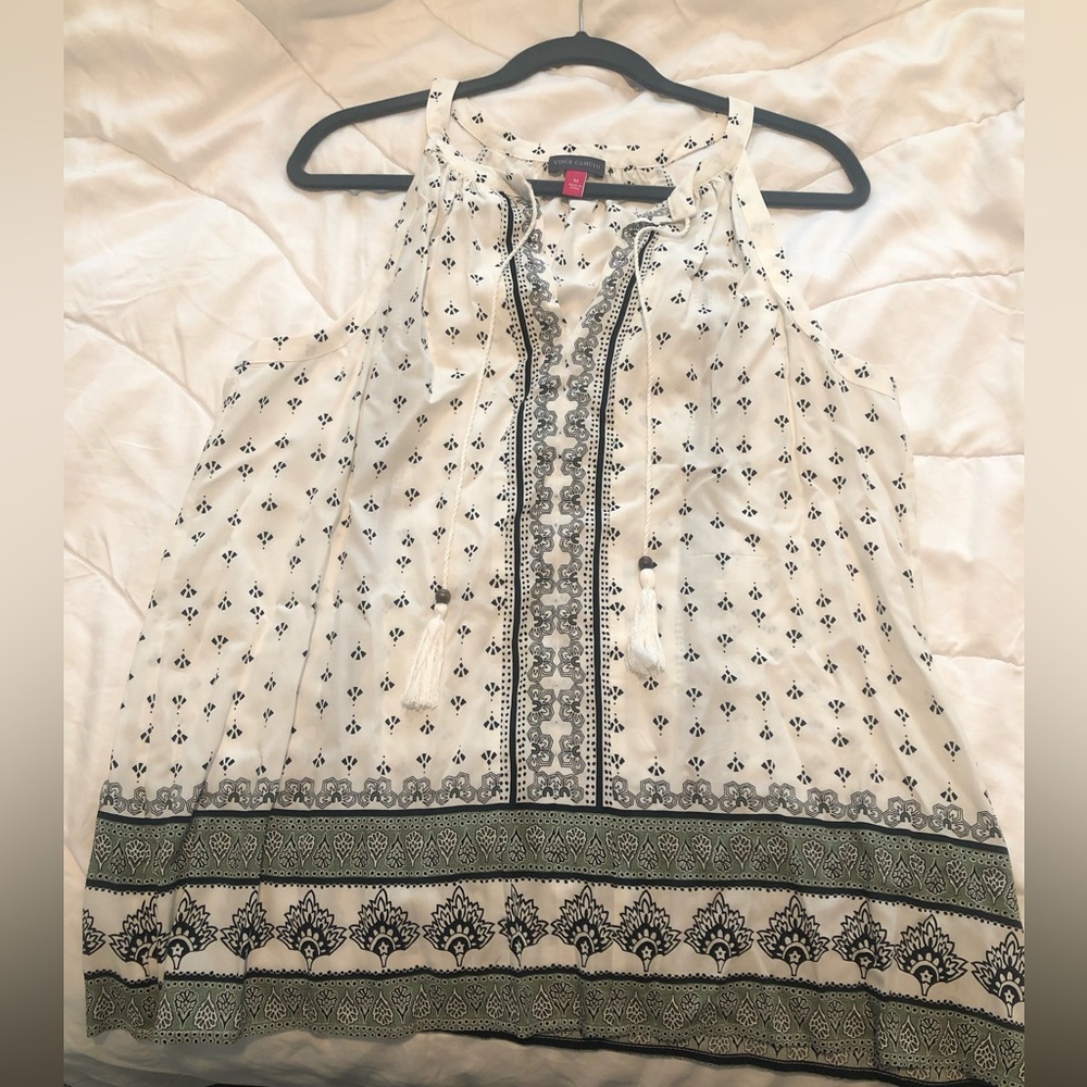 Vince Camuto Top | White Flowy Halter